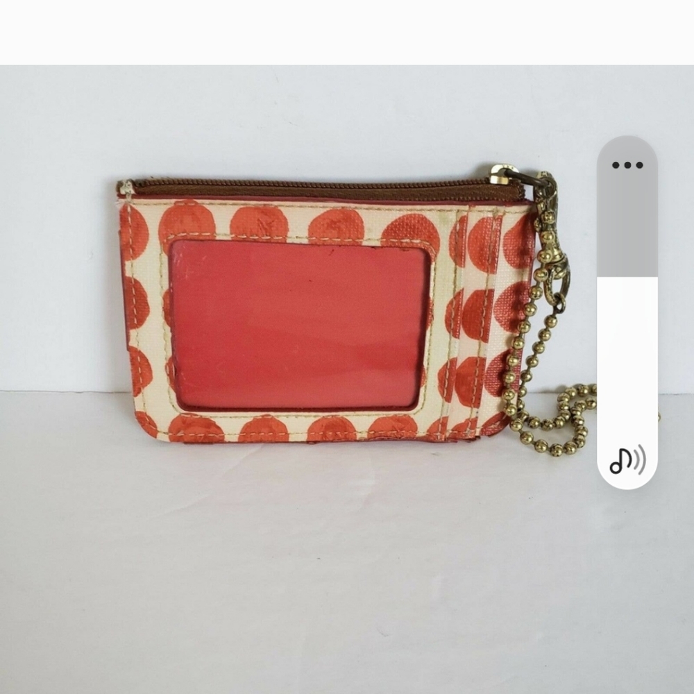 Coach zip wallet for card n money